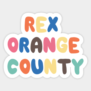 REX ORANGE COUNTY PONY COLORE Sticker